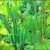 Green Anime Plants Paint By Numbers