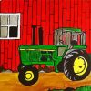 John Deere Tractor Art Paint By Numbers