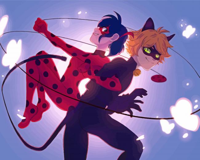 Ladybug And Chat Noir Art Paint By Numbers