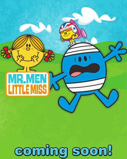 Mr Men Little Miss Poster Paint By Numbers