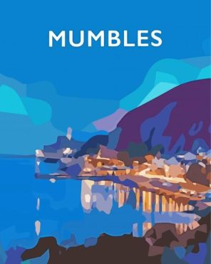 Mumbles Swansea Poster Paint By Numbers