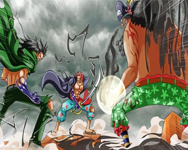 One Piece Dragon And Shanks Paint By Numbers