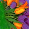 Orange Purple Tulips Paint By Numbers