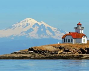 Puget Sound Lighthouse Washington US Paint By Numbers