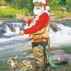 The Santa Fishing Paint By Numbers