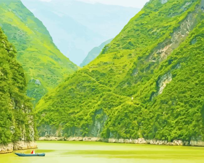 Yangtze River Landscape Paint By Numbers