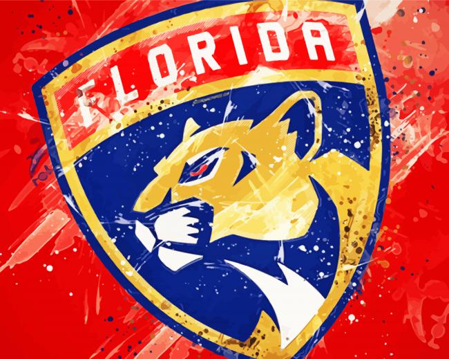 Abstract Florida Panthers Paint By Numbers