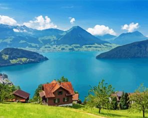 Aesthetic Lake Lucerne Paint By Numbers