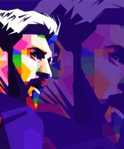 Aesthetic Messi Pop Art Paint By Numbers