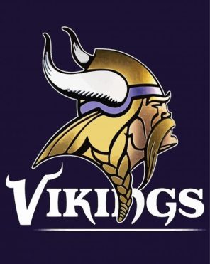 Aesthetic Minnesota Vikings Logo Poster Paint By Numbers