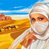 Arab Woman Desert Paint By Numbers