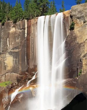 California Vernal Falls Paint By Numbers