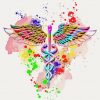 Colorful Medical Doctor Symbol Paint By Numbers