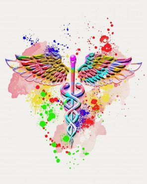 Colorful Medical Doctor Symbol Paint By Numbers