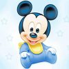 Cute Baby Mickey Mouse Paint By Numbers