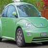 Green Volkswagen Bug Paint By Numbers