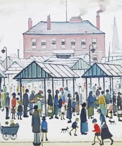 L S Lowry Town Paint By Numbers