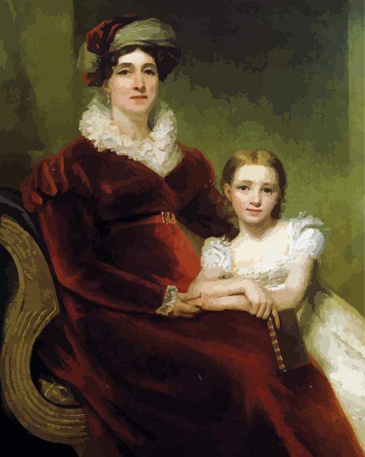 Mom And Daughter Henry Raeburn Paint By Numbers