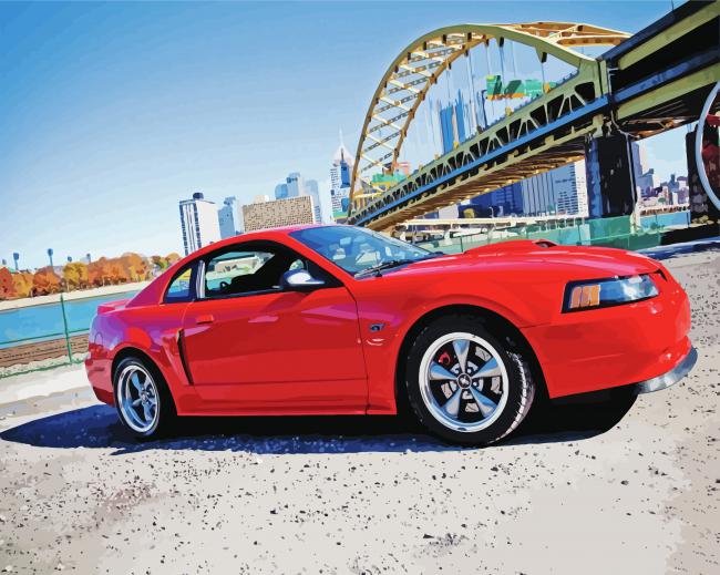 2000 Ford Mustang Car Paint By Numbers