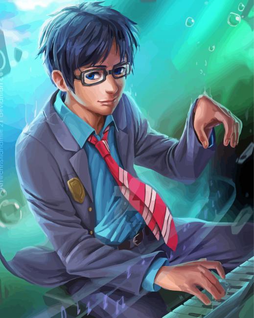Pianist Kousei Arima Paint By Numbers