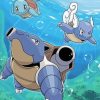 Pokemon Squirtle Evolution Underwater Paint By Numbers