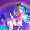 Unicorn Princess With Horse Paint By Numbers