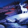 White Deer By The River Paint By Numbers
