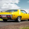 Yellow 1971 Road Runner Car Paint By Numbers