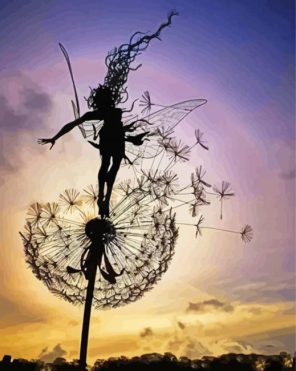 Dandelion Fairy Paint By Numbers