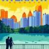 Piedmont Park Poster Paint By Numbers