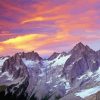 Pink Sunset In The North Cascades Paint By Numbers