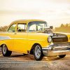 Yellow 1957 Chevy Paint By Numbers