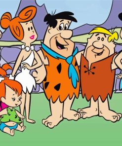 Barney Rubble With Flintstones Paint By Numbers