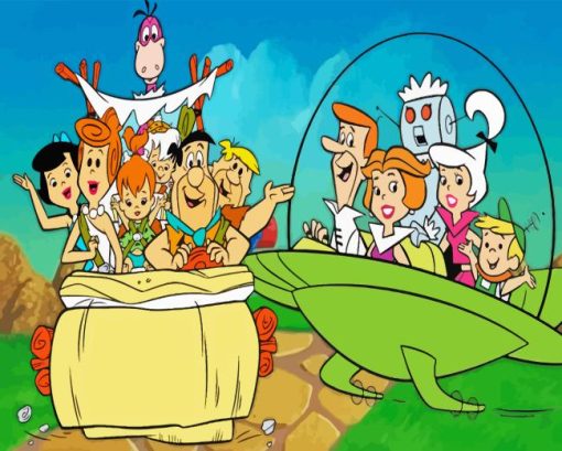 Flintstones And Jetsons Animation Paint By Numbers