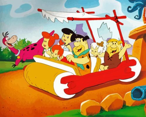 The Jetsons Meet the Flintstones Paint By Numbers 